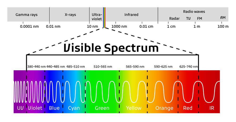 rays in visible index